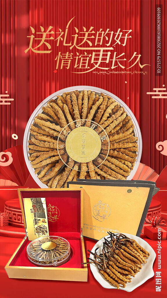 蟲草新年海報