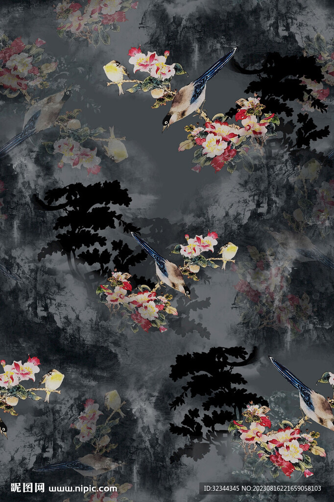中老年花型