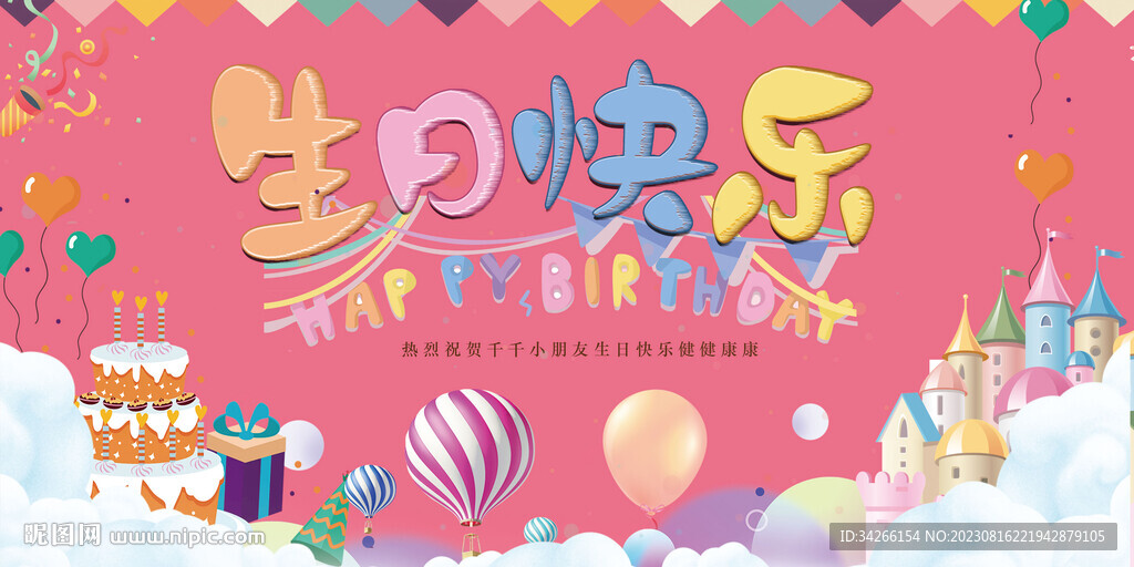 生日快樂宴會背景