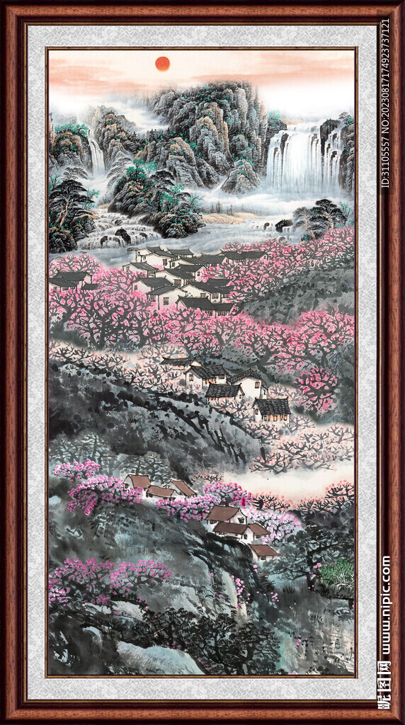豎幅風景畫 