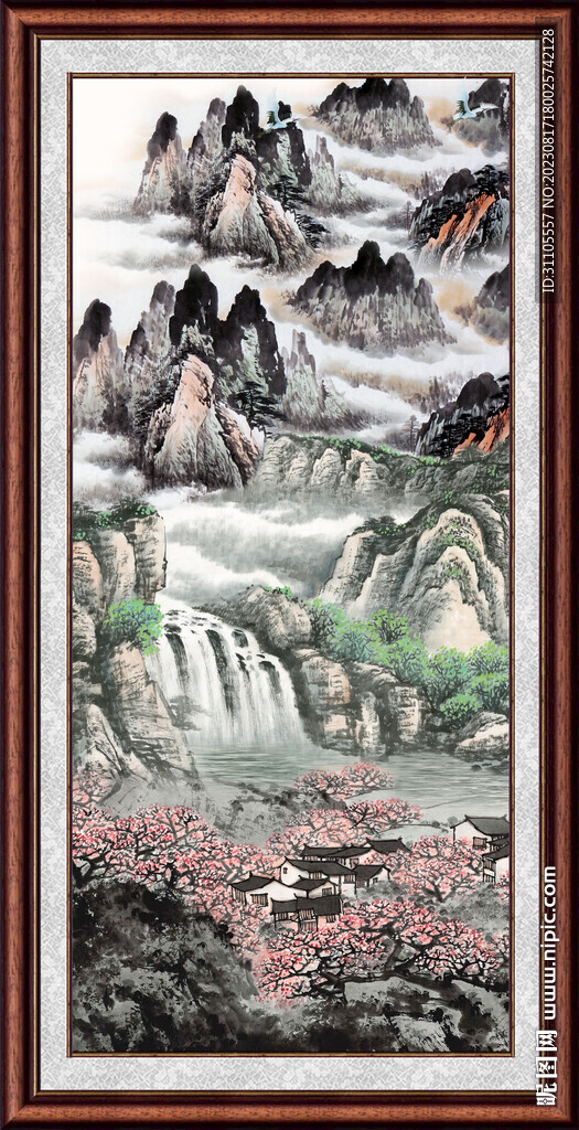 豎幅風景畫 
