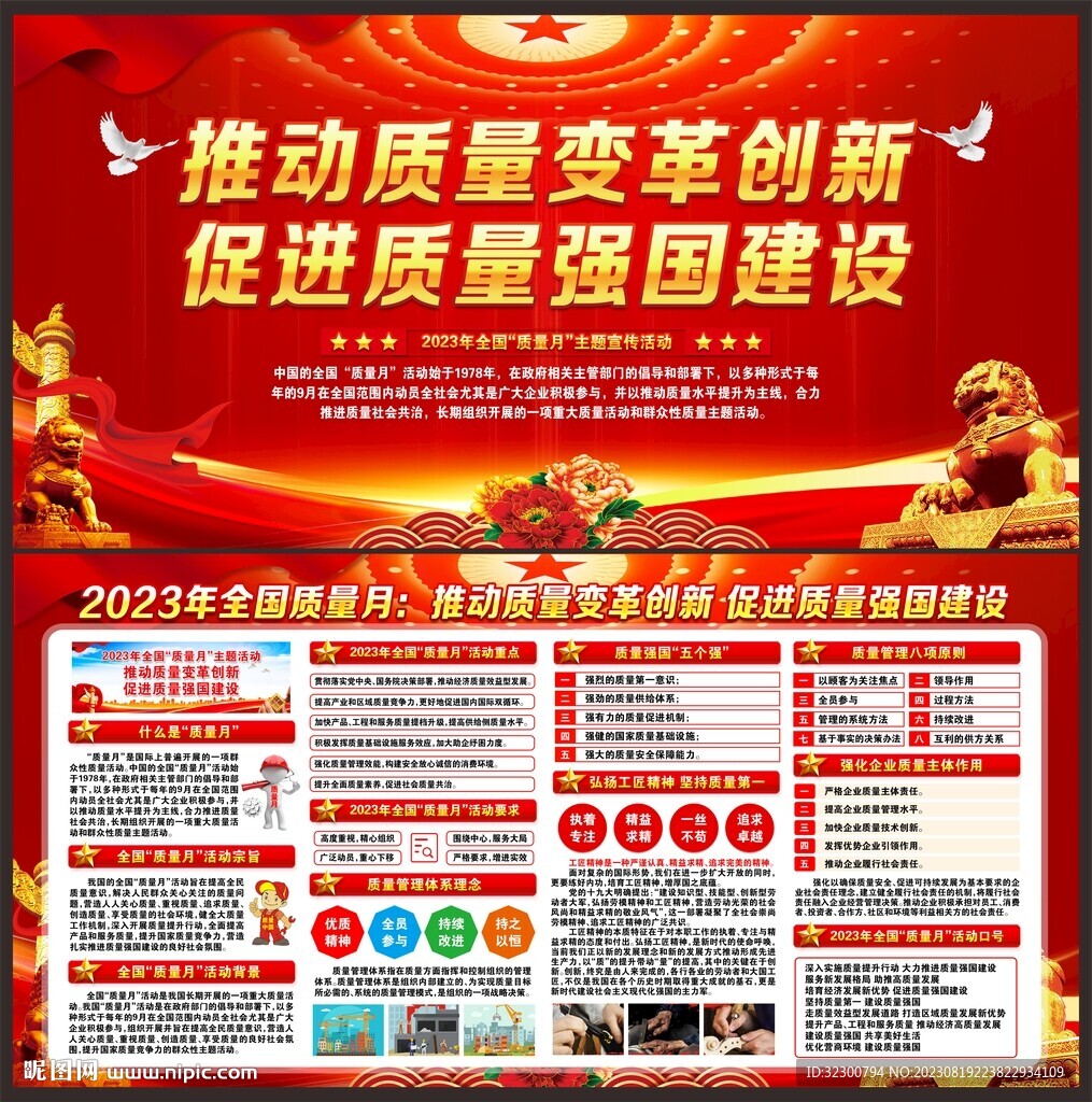 2023年全國質量月展板