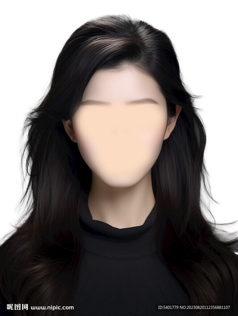 女士證件照換臉模板