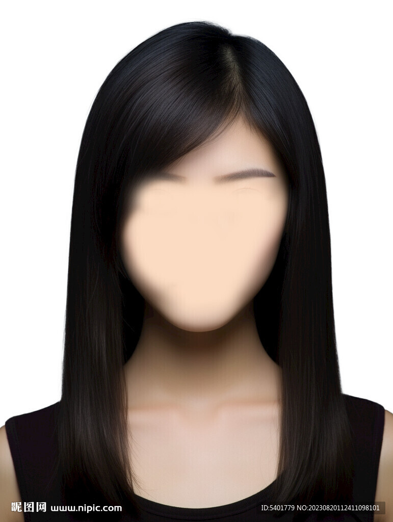女士證件照換臉模板
