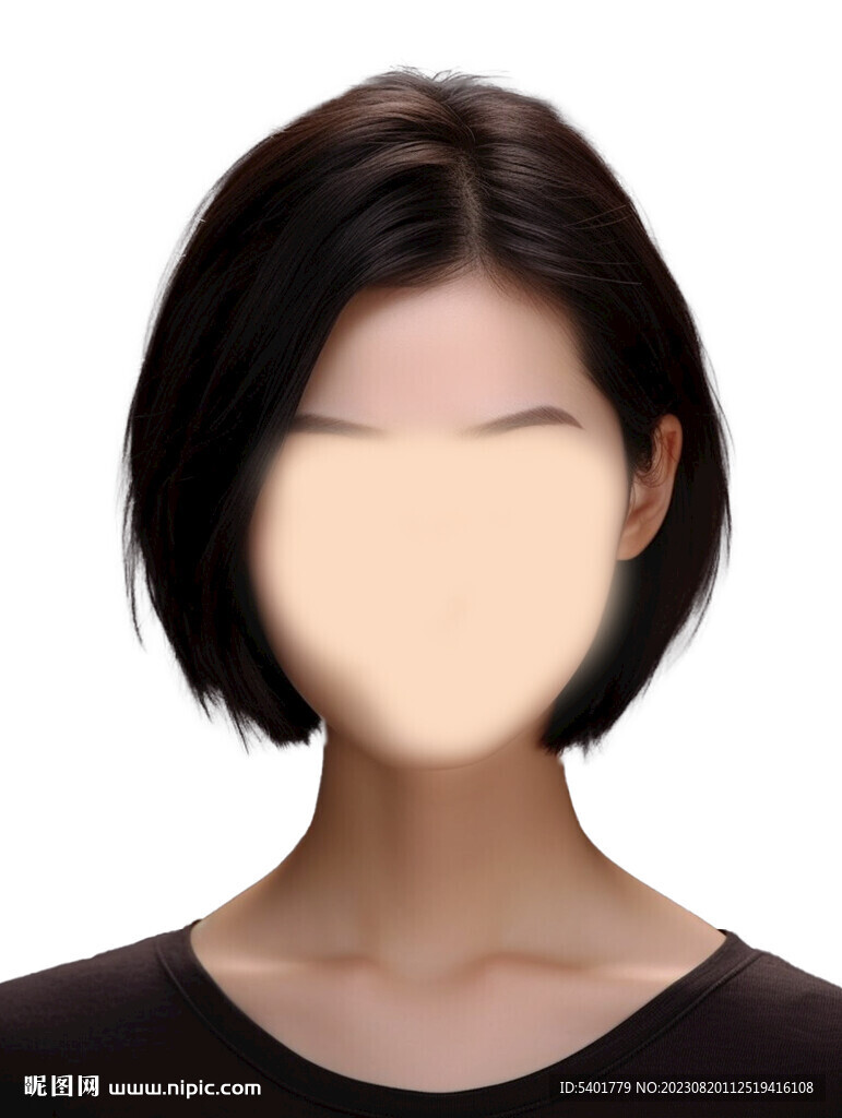 女士證件照換臉模板