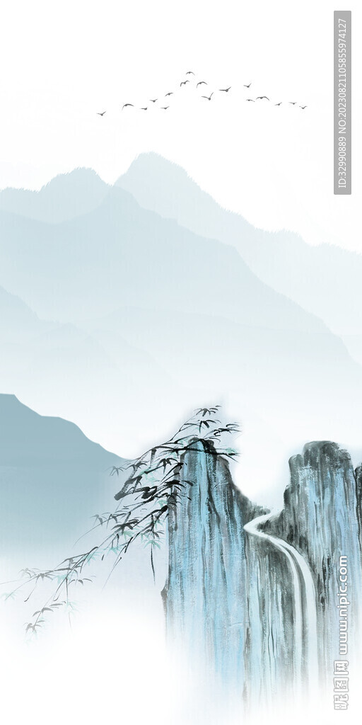 意境 新清晰玄關(guān)畫 Tif分層