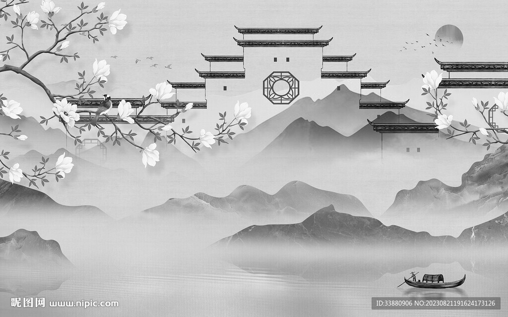 極簡(jiǎn) 灰色高檔山水 TiF分層