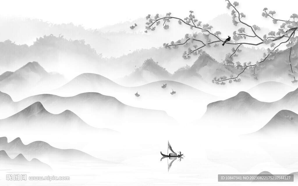 極簡(jiǎn) 高檔灰色山水 TIf分層