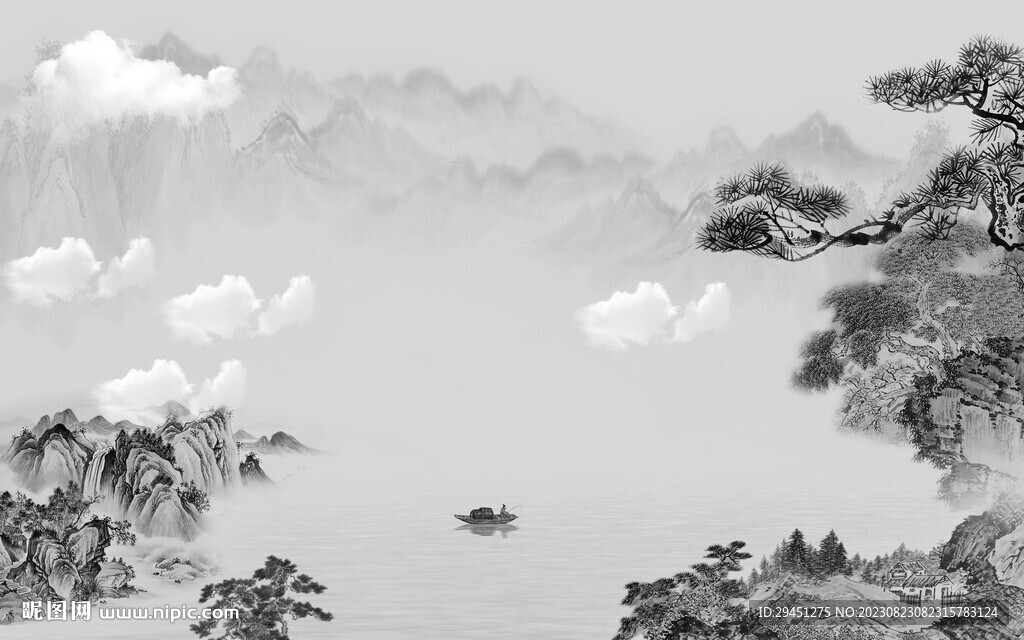 意境 奢雅灰色山水 TiF分層