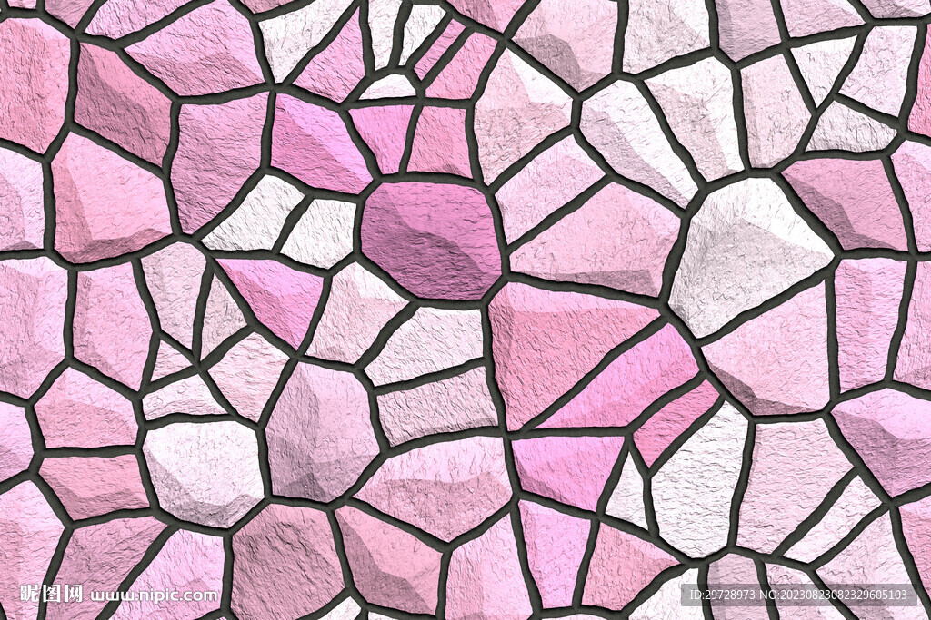 粉色石头墙