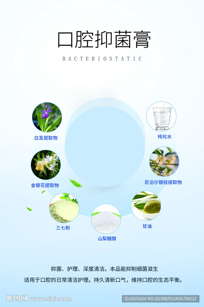 產(chǎn)品成分海報(bào)