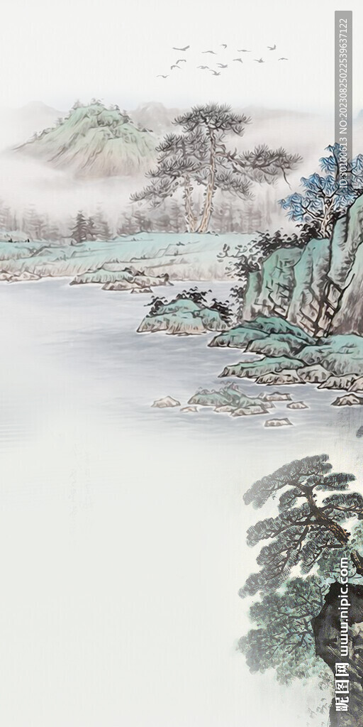 淡雅 簡(jiǎn)約玄關(guān)新畫 Tif分層