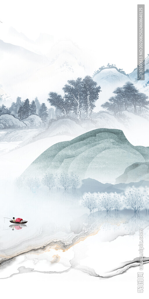 大氣 中式新玄關畫 Tif分層