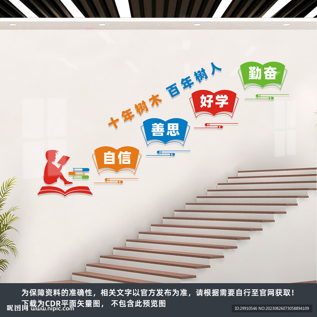 學校樓梯文化墻