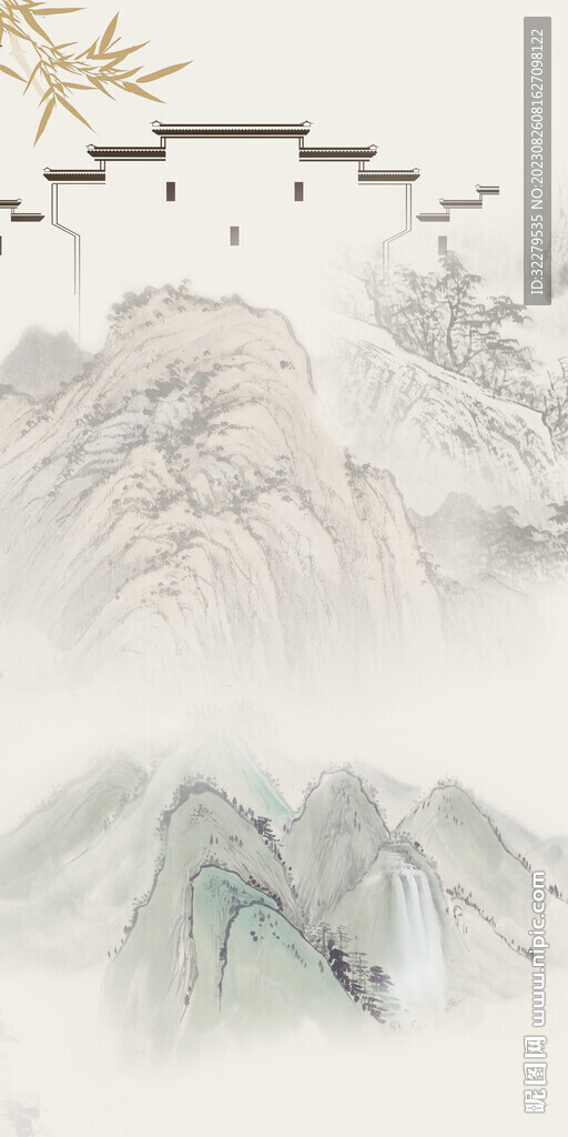 人氣 玄關(guān)中式新畫 Tif分層
