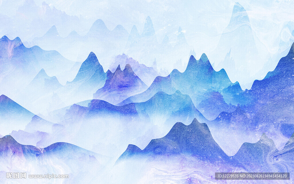 高端 現代高清山水 TiF分層