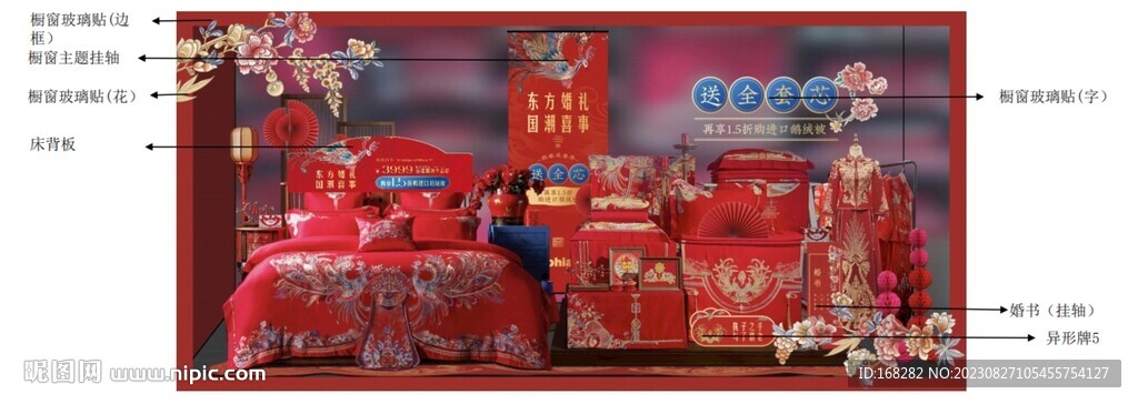 國潮櫥窗貼畫