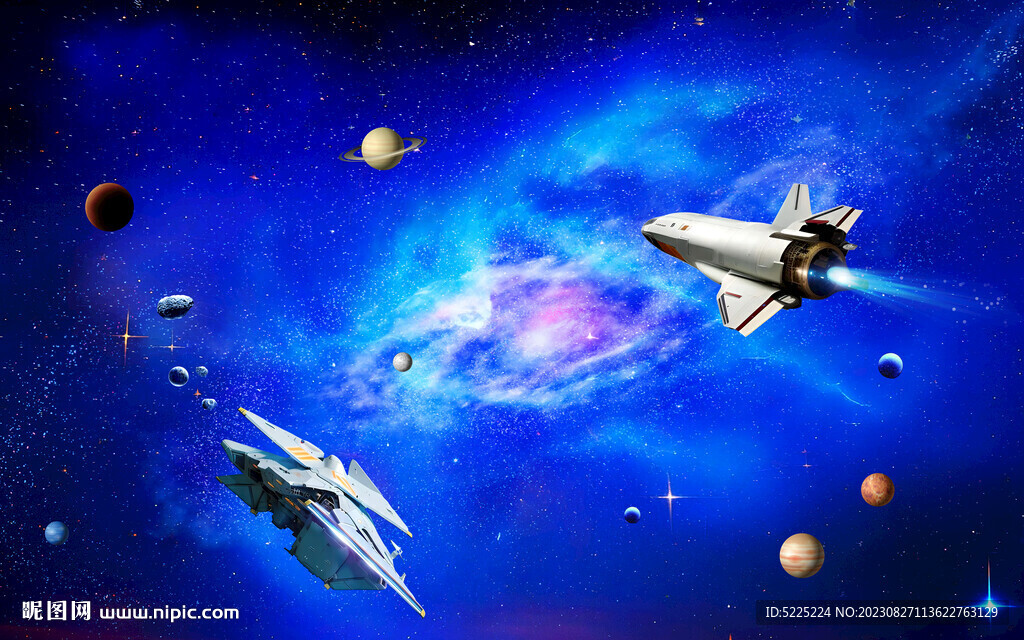 宇宙飛船星空