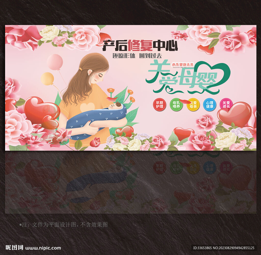 產(chǎn)后修復展板