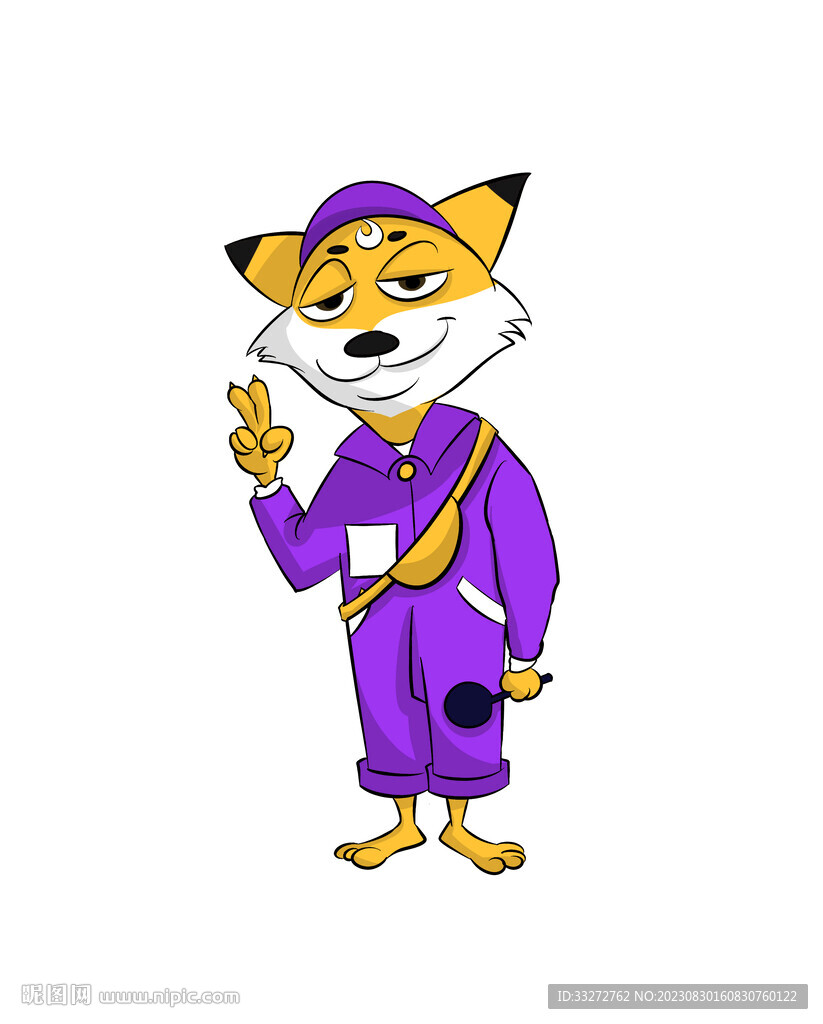 狐狸紫色套装