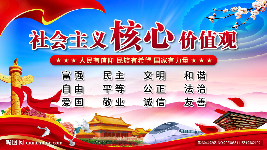 核心價(jià)值觀海報(bào)