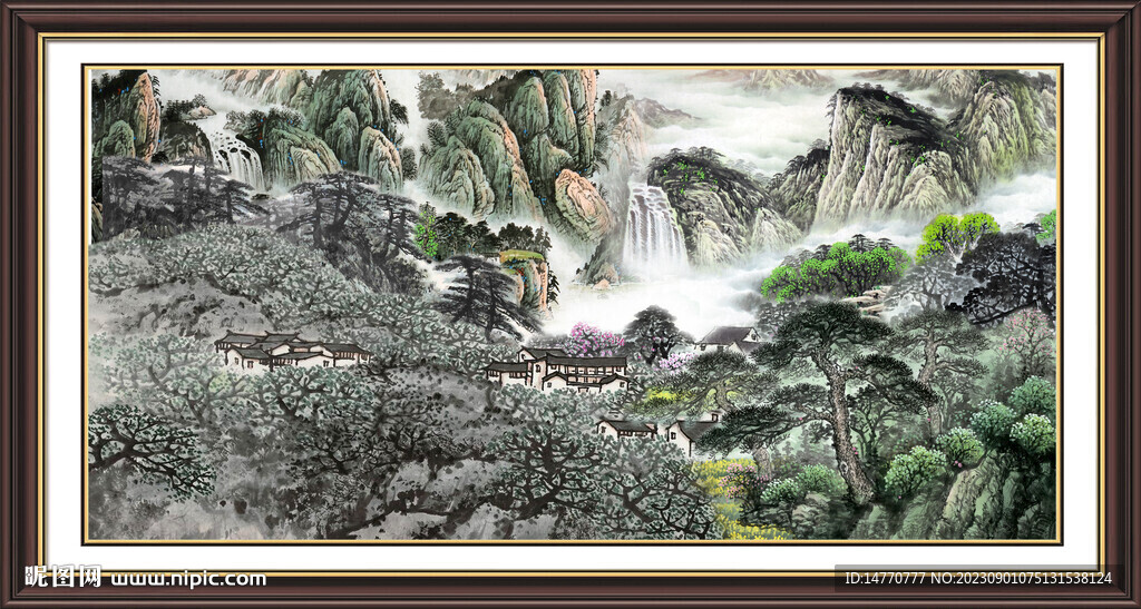 國(guó)畫風(fēng)景