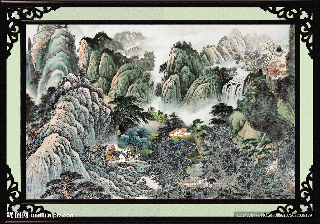 國畫風(fēng)景畫 