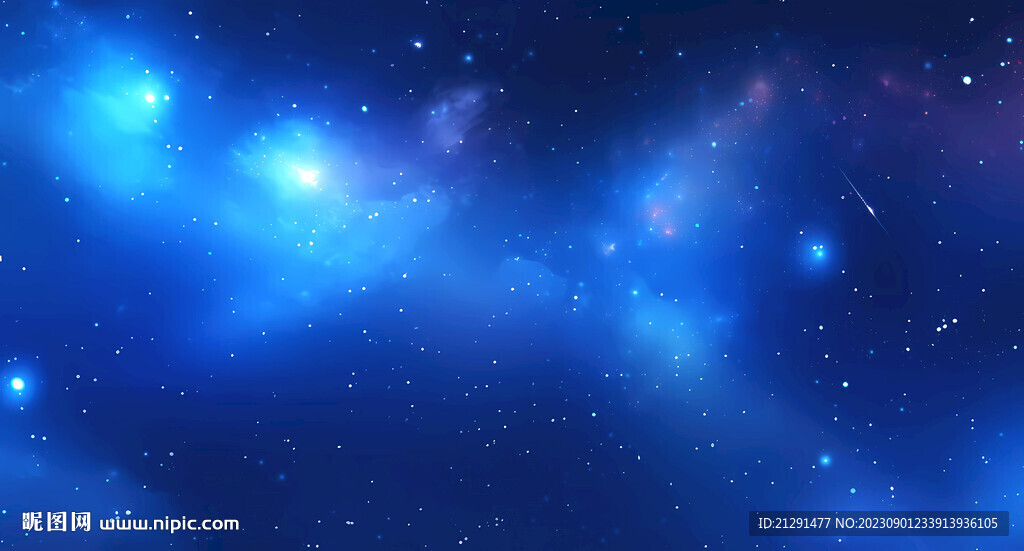 藍色星空背景