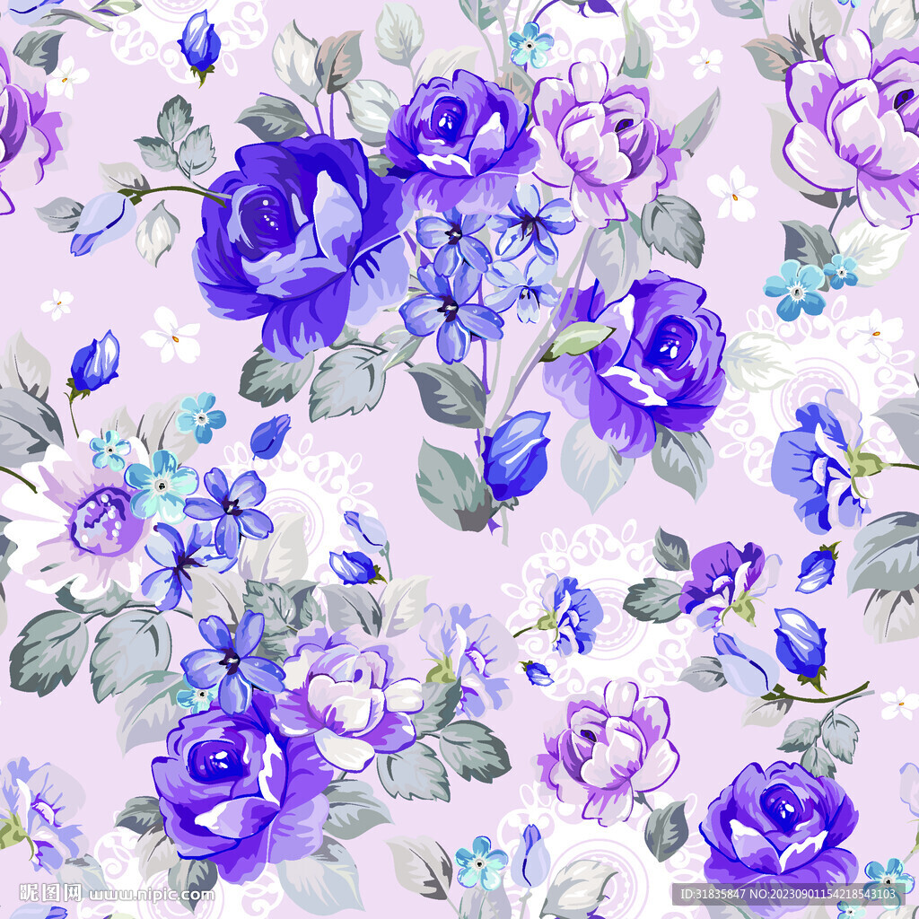 紫色花朵