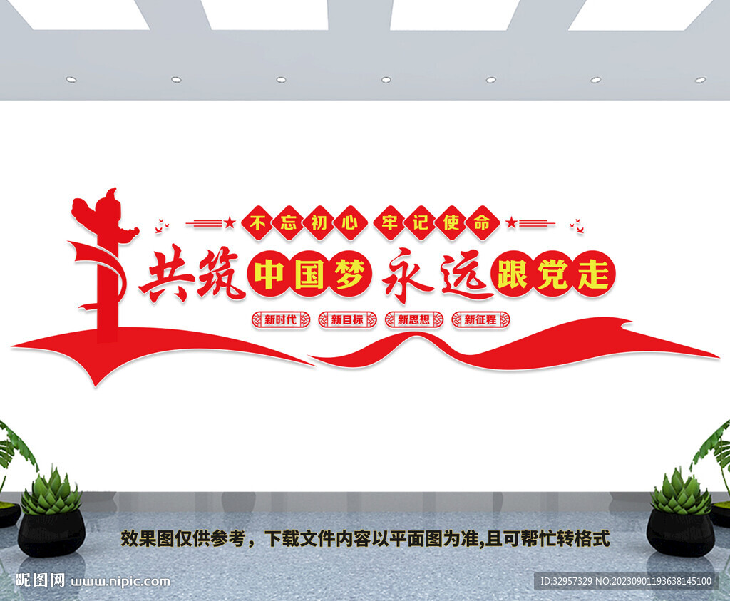 共筑中國夢永遠跟黨走