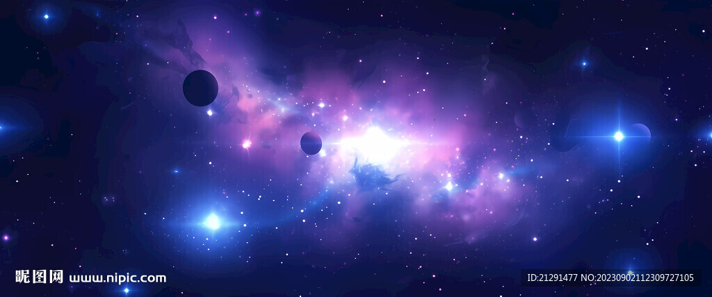 藍紫色星空背景