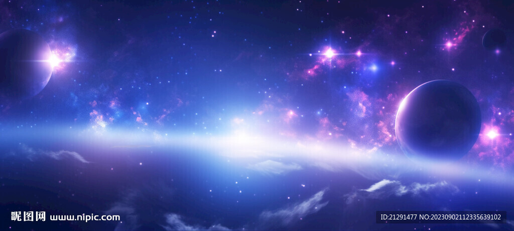 藍紫色星空背景