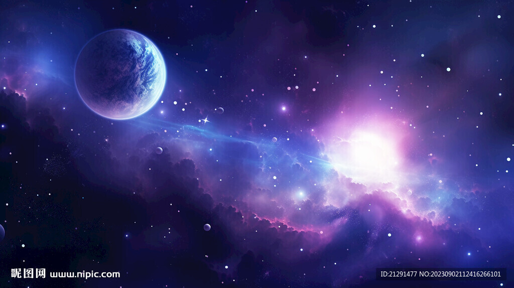 藍紫色星空背景
