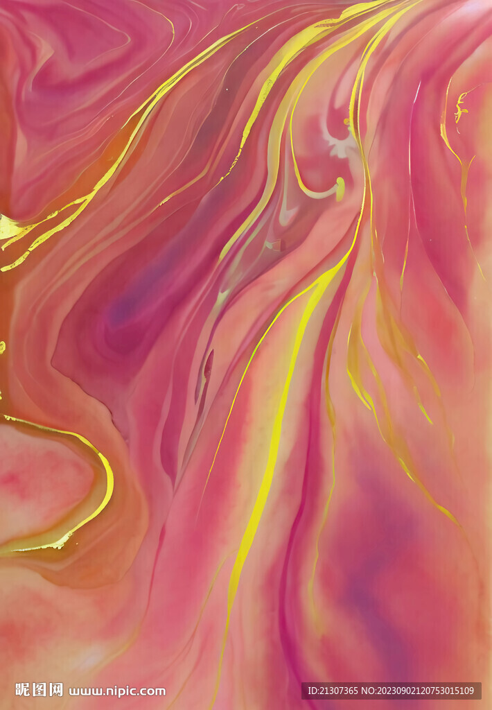 粉红金箔抽象背景
