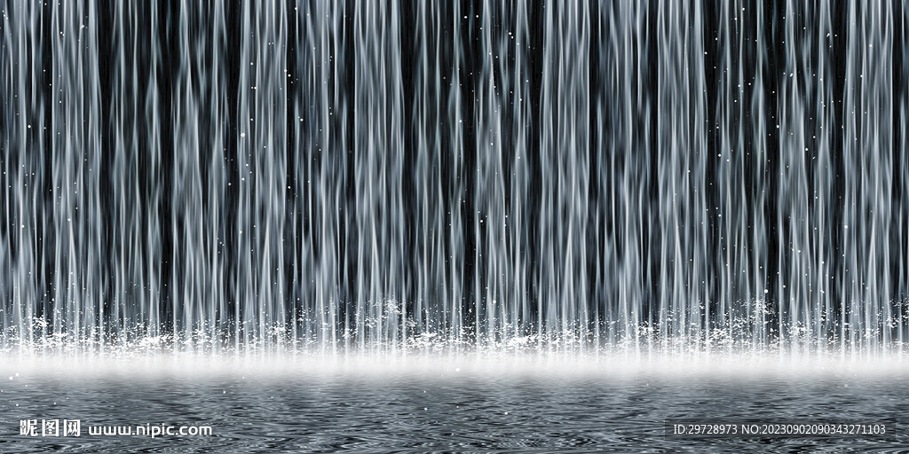 瀑布流水生財(cái)