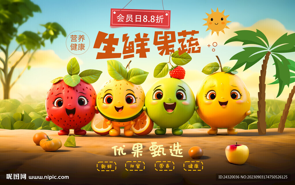 水果店壁畫背景墻裝飾畫墻紙?jiān)O(shè)計(jì)