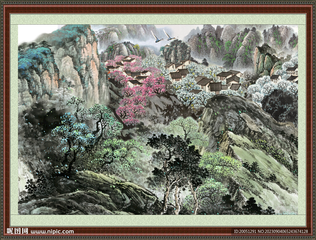 客廳山水畫(huà) 