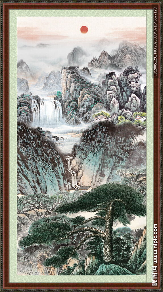 豎幅風景畫