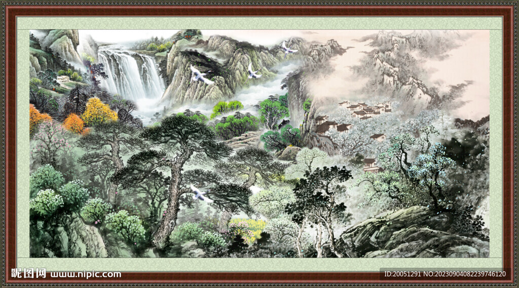 客廳山水畫 