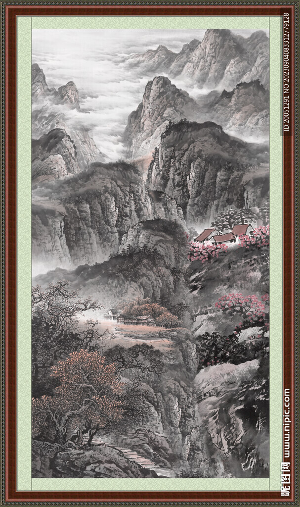 客廳山水畫 
