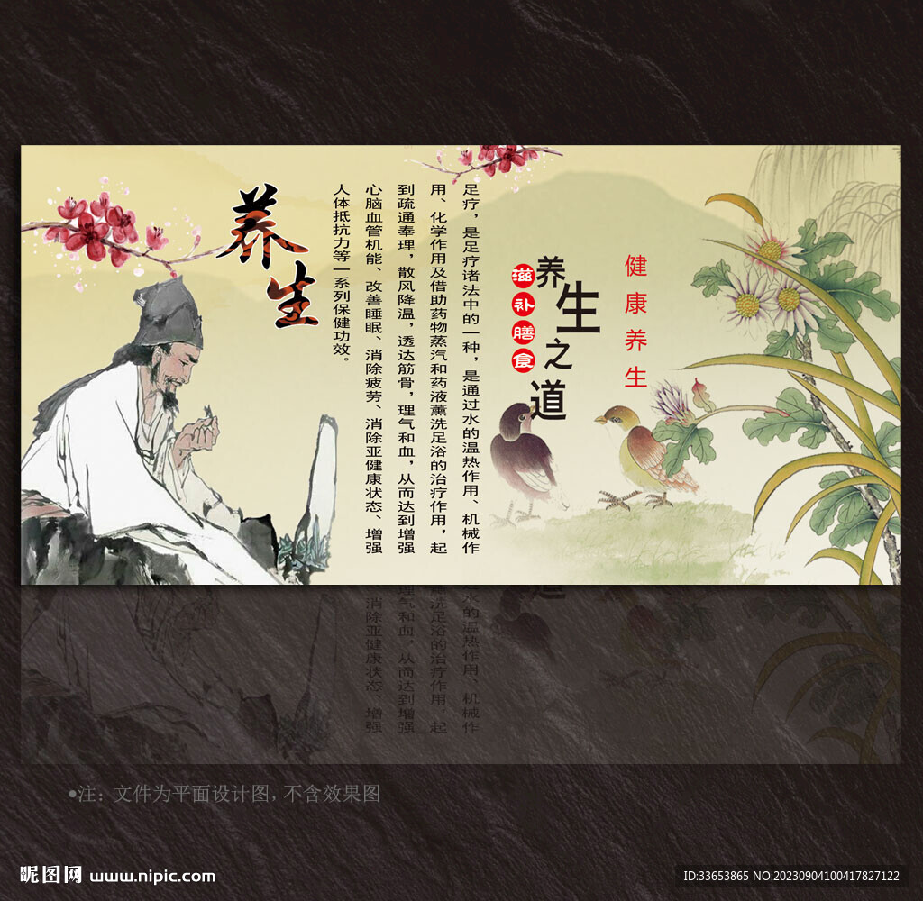 中醫養生展板