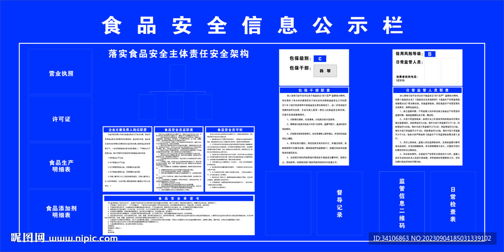 食品安全公示欄