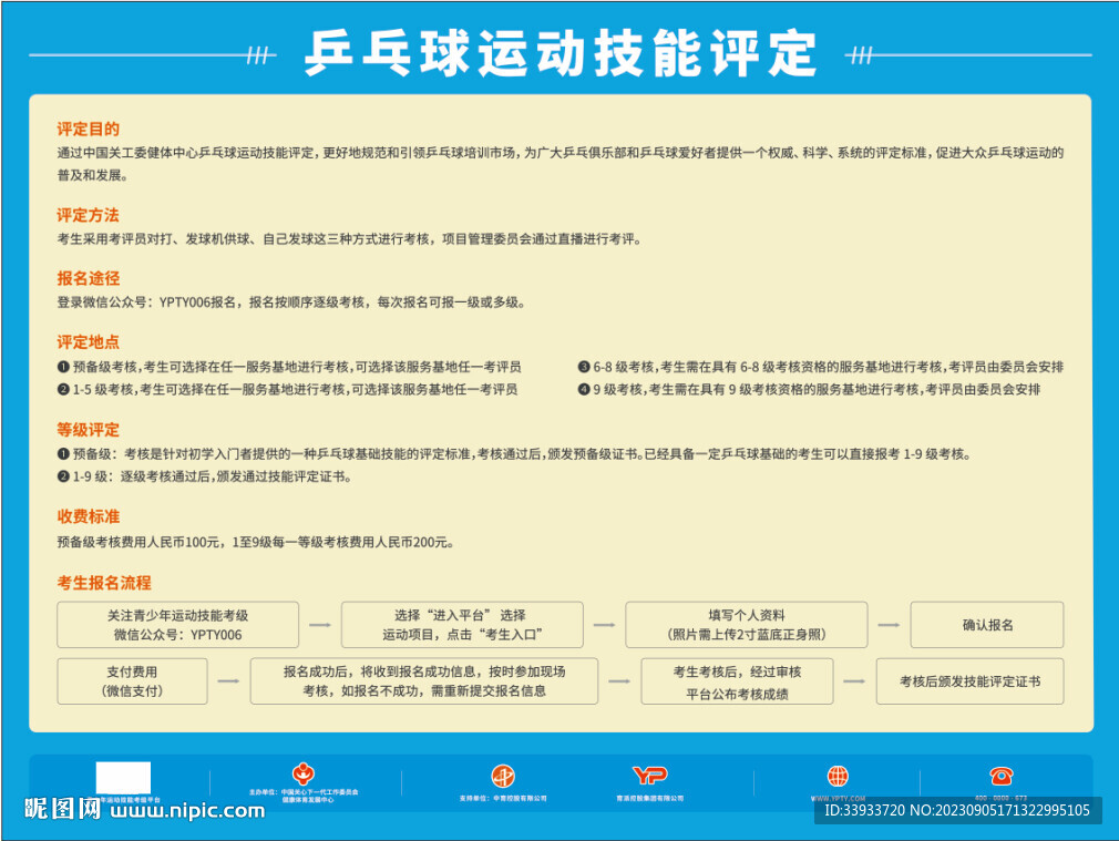 乒乓球等級考試簡介