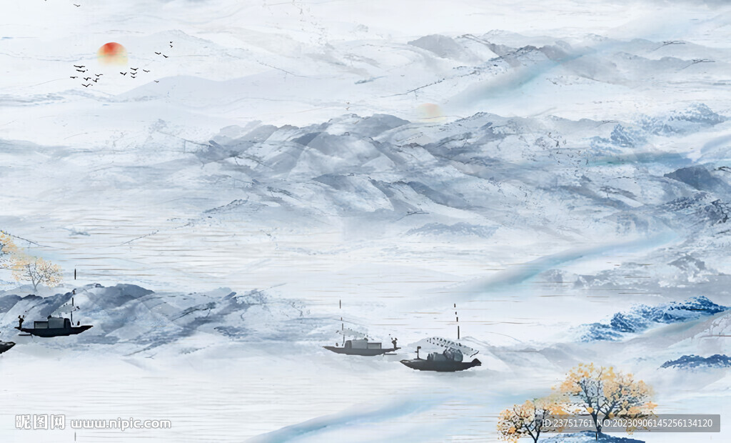 抽象山水