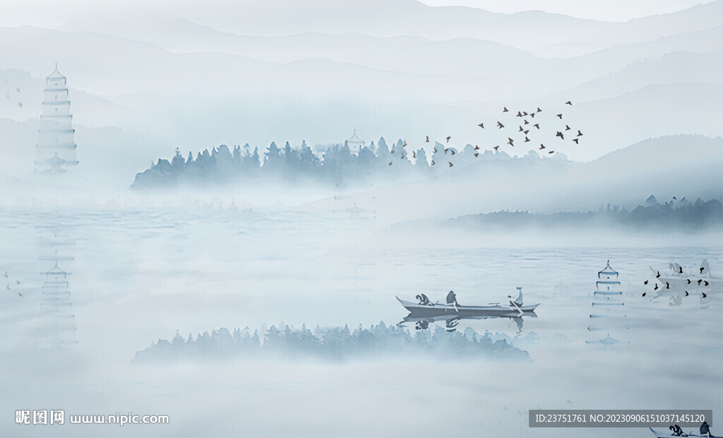 抽象山水畫 