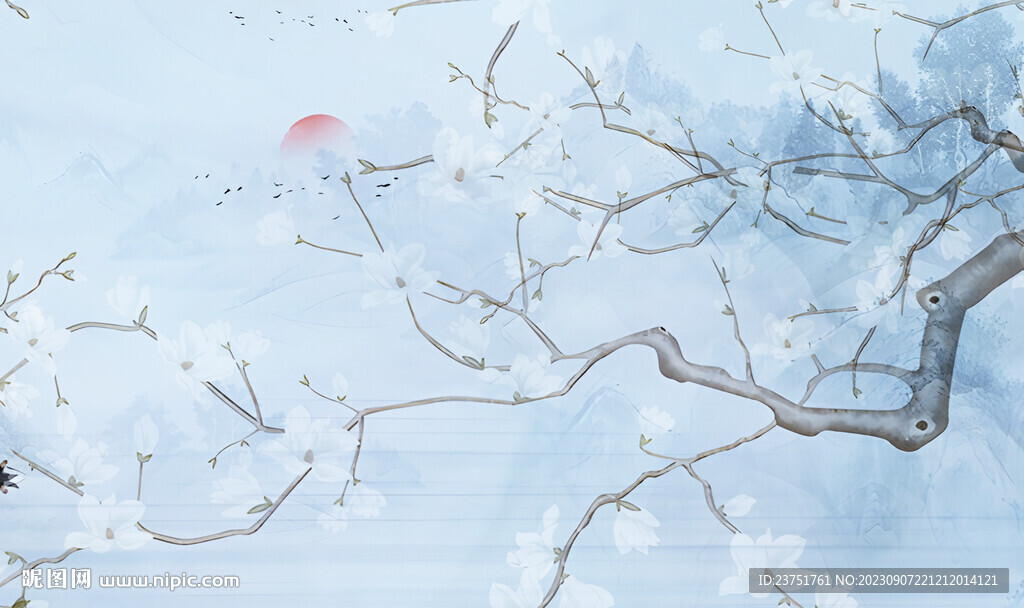 高清簡約山水 