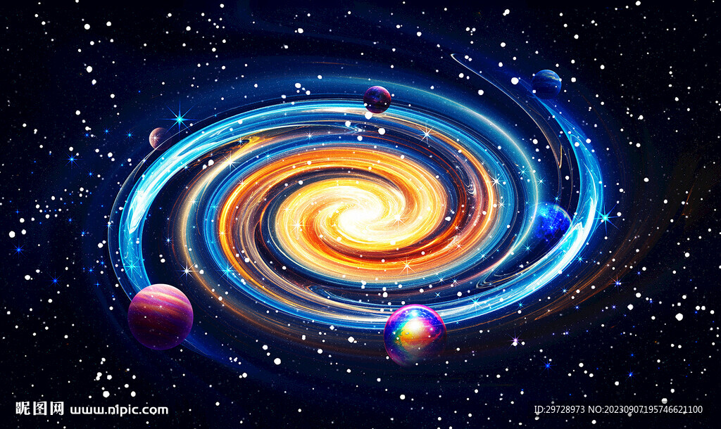 宇宙星空星系裝飾畫