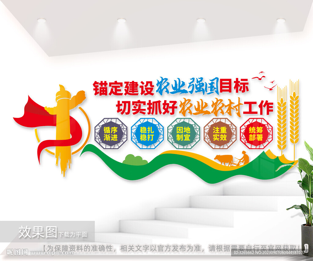 建設(shè)農(nóng)業(yè)強(qiáng)國(guó)目標(biāo)鄉(xiāng)村振興文化墻