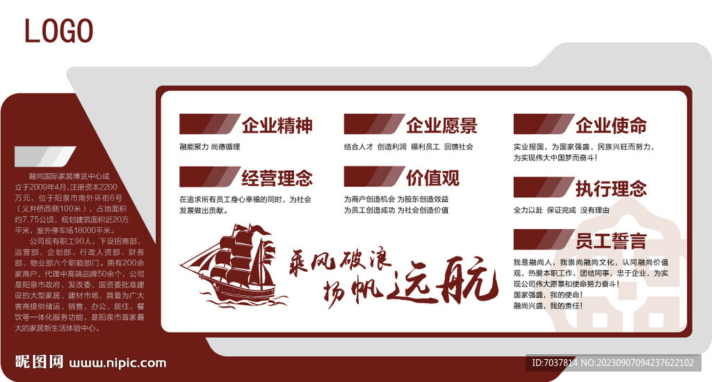 公司簡(jiǎn)介文化墻