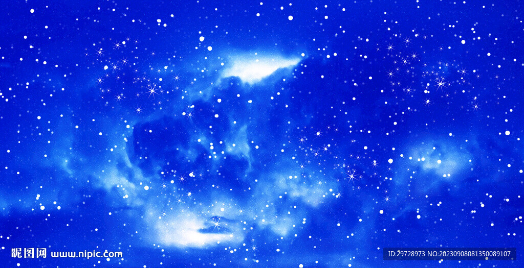 藍色唯美星空